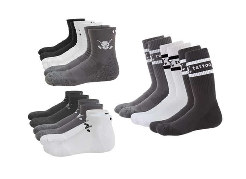 The Best Golf Socks for Ultimate Comfort - various styles and colors of golf socks displayed.