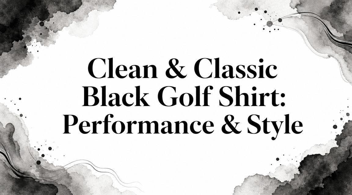 Clean & Classic Black Golf Shirt: Performance & Style
