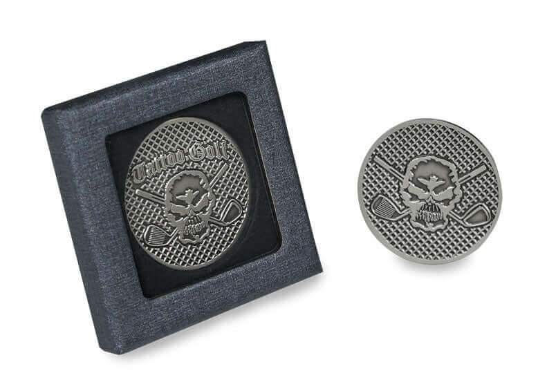 New Golf Ball Marker in a stylish skull design, perfect for adding flair on the green.
