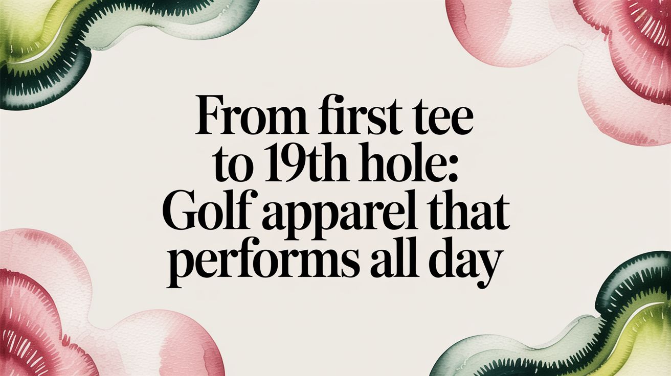 From First Tee to 19th Hole: Golf Apparel That Performs All Day