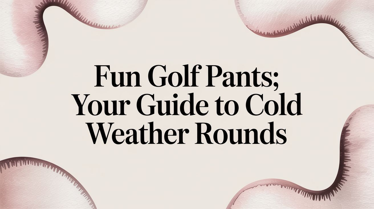 Fun Golf Pants: Your Guide to Cold Weather Rounds