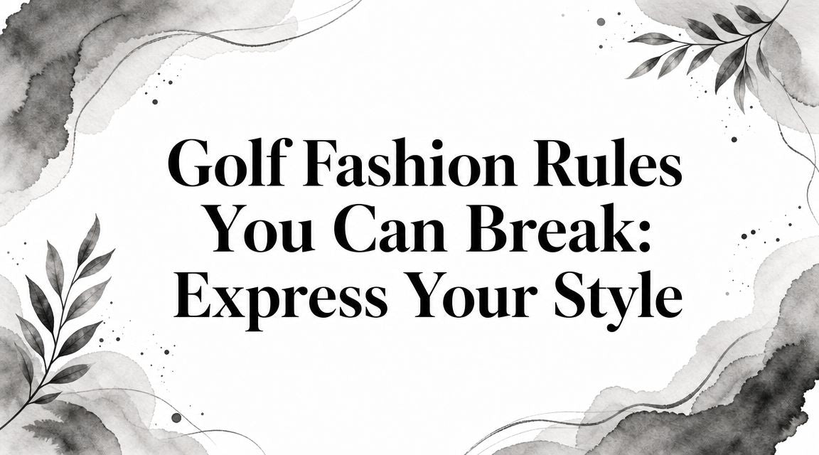 Golf Fashion Rules You Can Break: Express Your Style