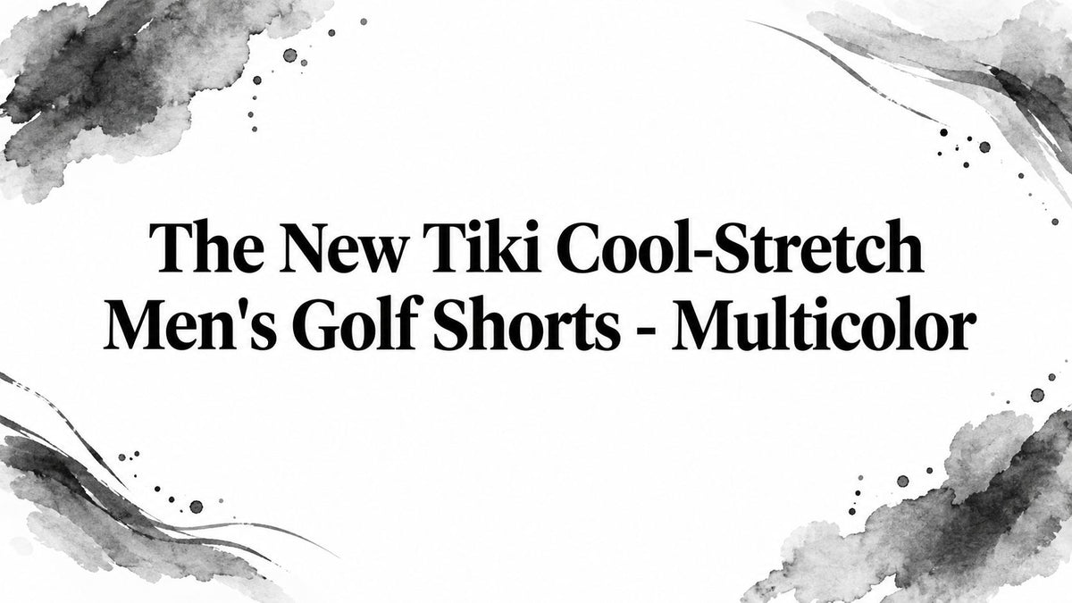 The New Tiki Cool-Stretch Men's Golf Shorts - Multicolor