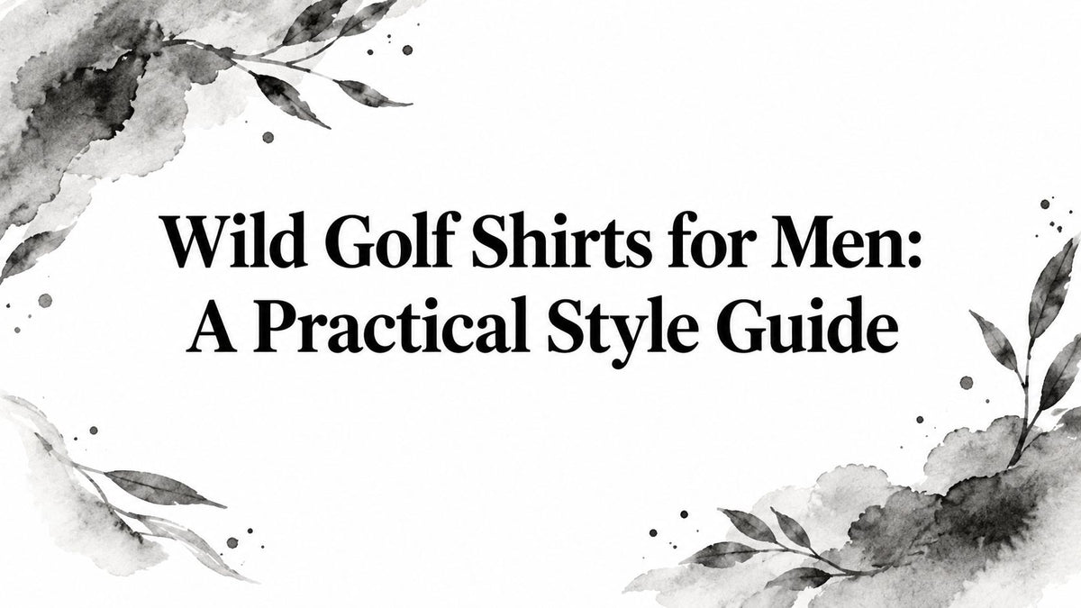 Wild Golf Shirts for Men: A Practical Style Guide