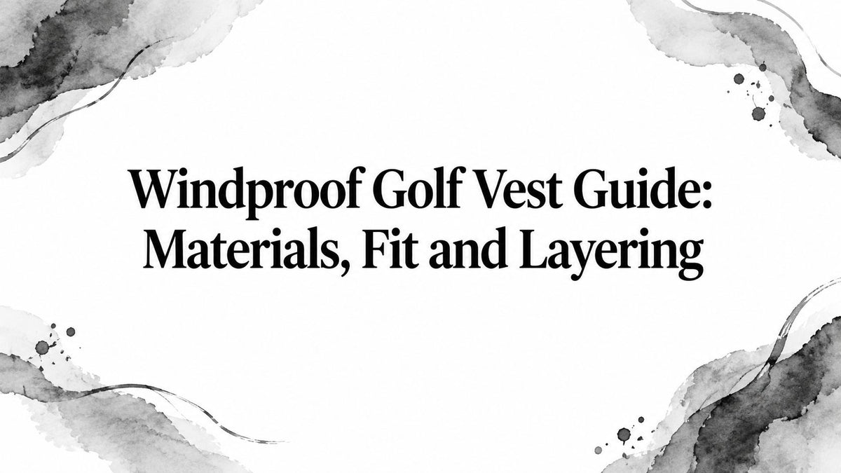Windproof Golf Vest Guide: Materials, Fit and Layering
