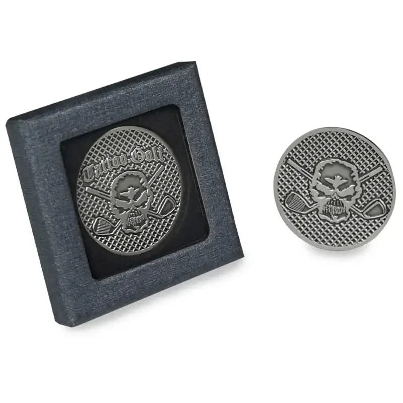 silver golf ball marker