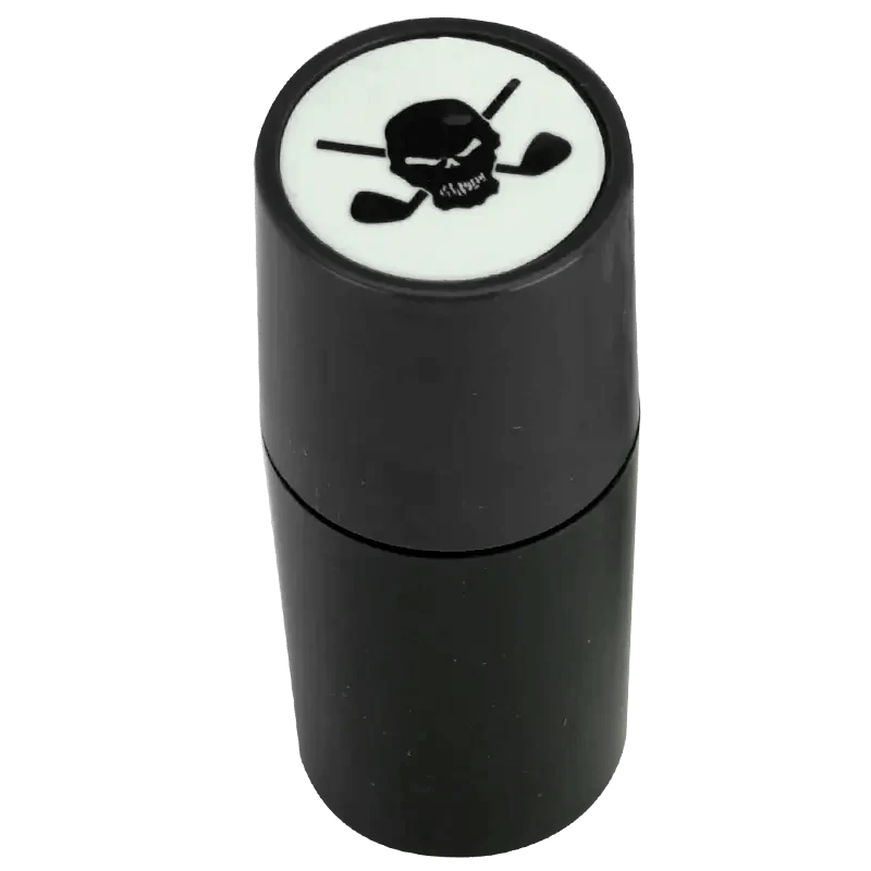 black golf ball stamper