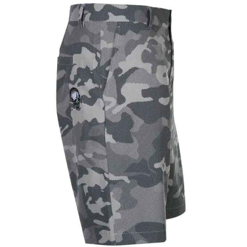 camo grey golf shorts