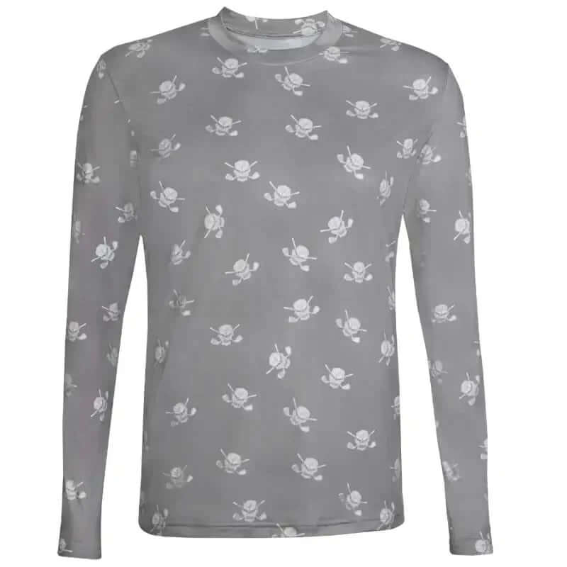 golf undershirt grey skulls