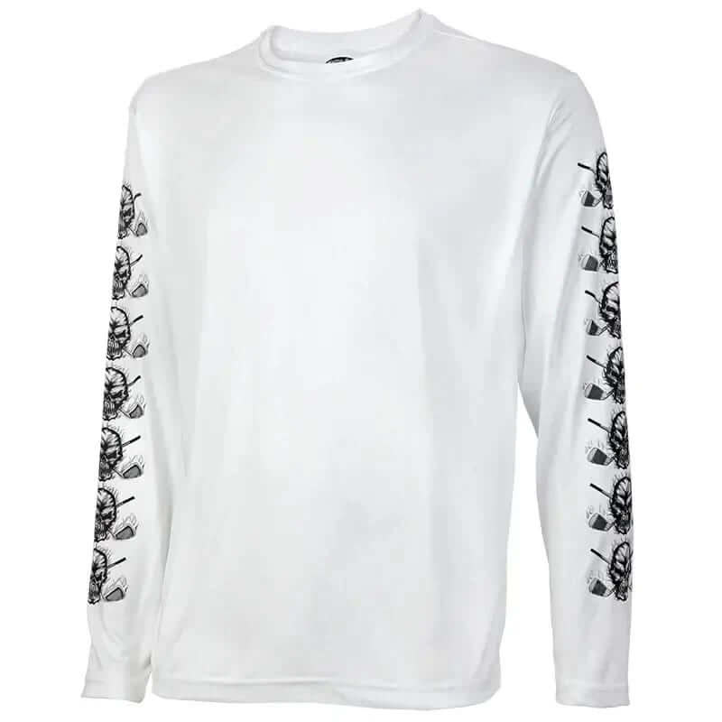 long sleeve golf undershirt in white