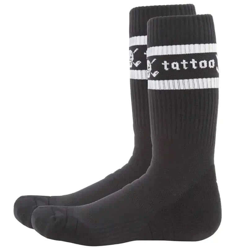 black crew golf socks