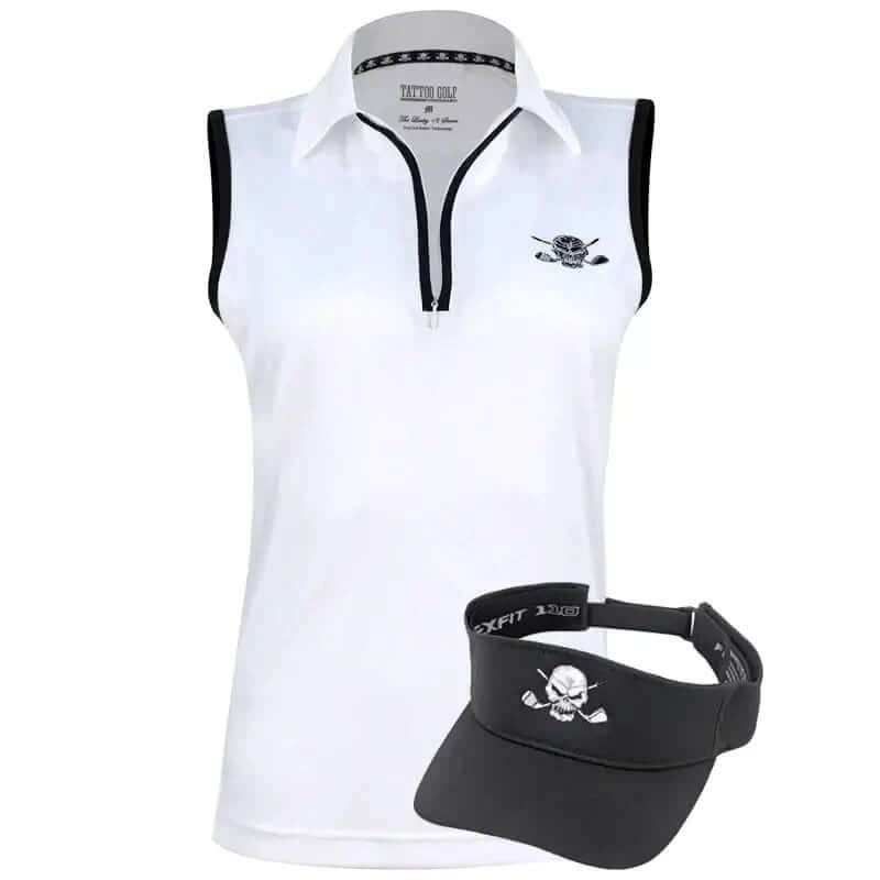white ladies golf outfit