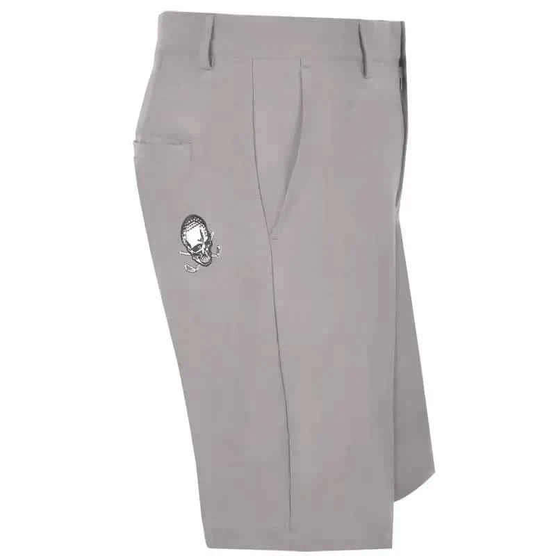 July Outfit - Save 20% - Golf Shirt, Shorts, Leather Belt (Purple/Grey/Purple)