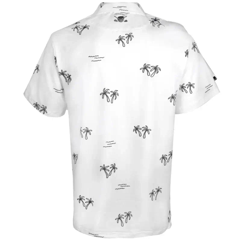 white golf shirt