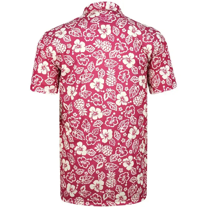 red golf shirt