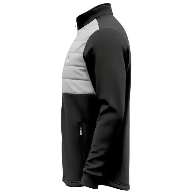 Men's Clubhouse Golf Jacket in Black showcasing its stylish design and lightweight construction.