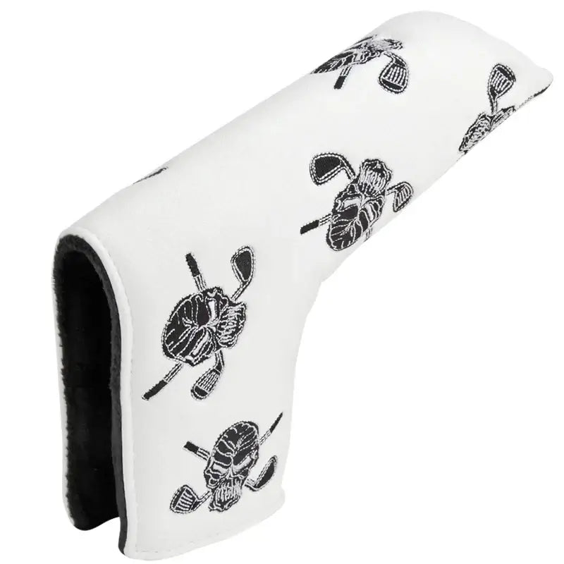 white skulls blade putter cover