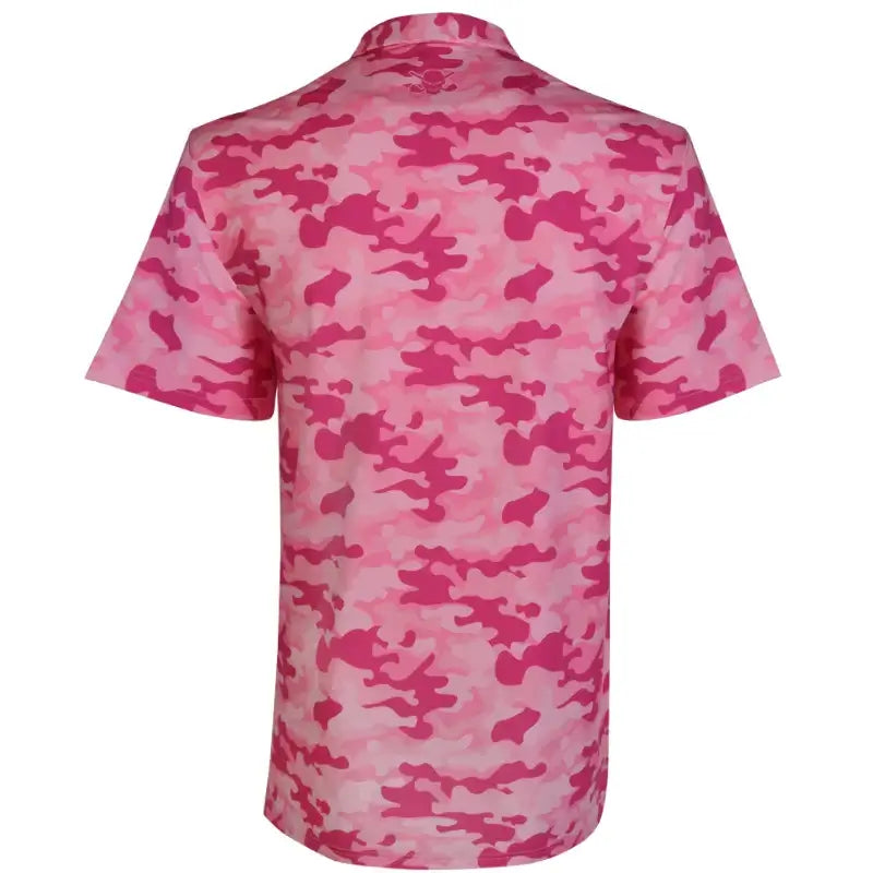 pink camo golf shirt