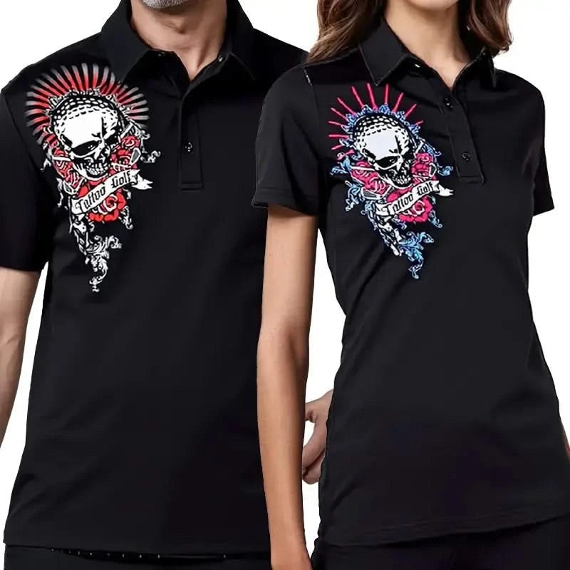 matching his and hers golf shirts