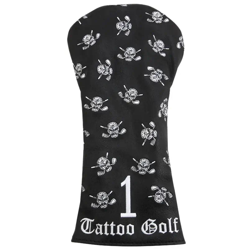 driver golf club cover in black