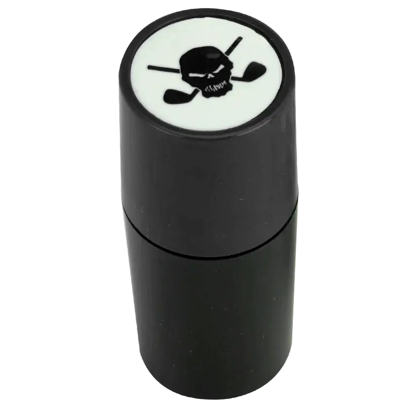 black golf ball stamper
