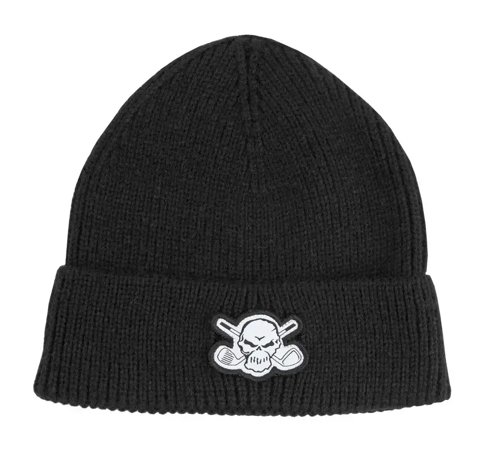 black golf beanie