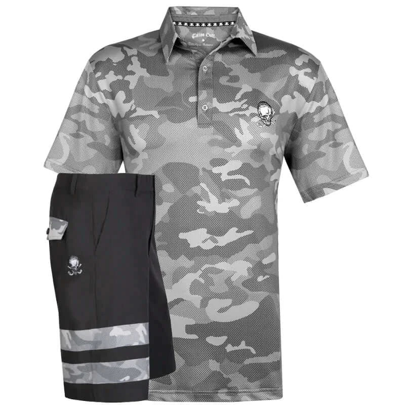 camo grey fun golf outfit