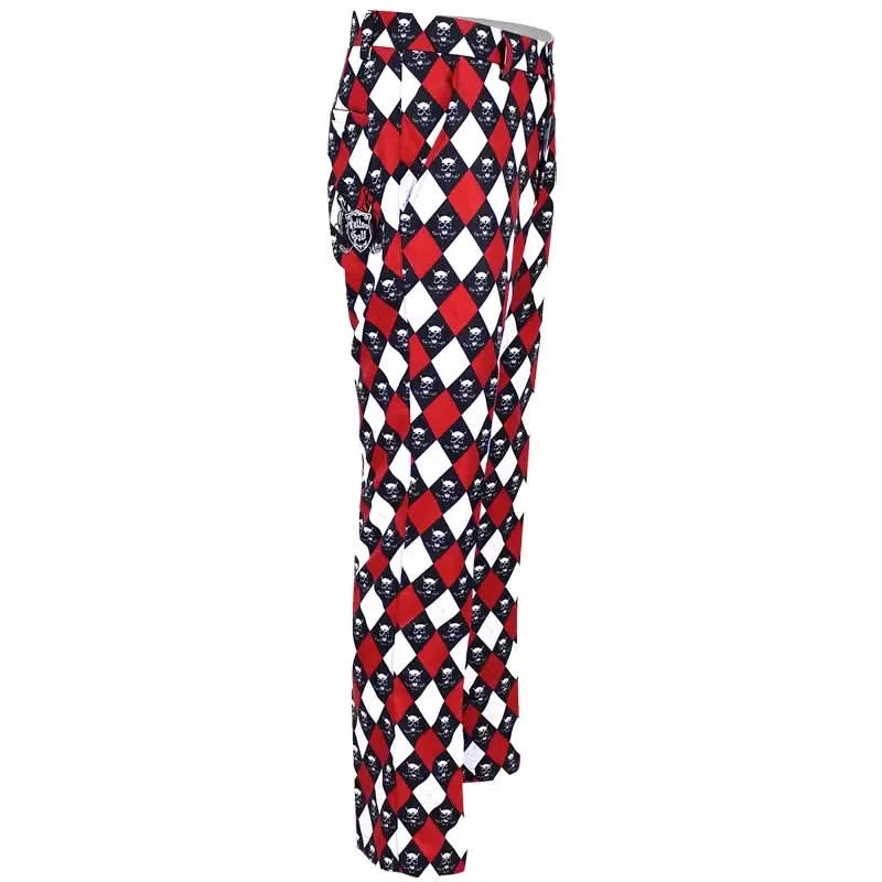 wild argyle golf pants