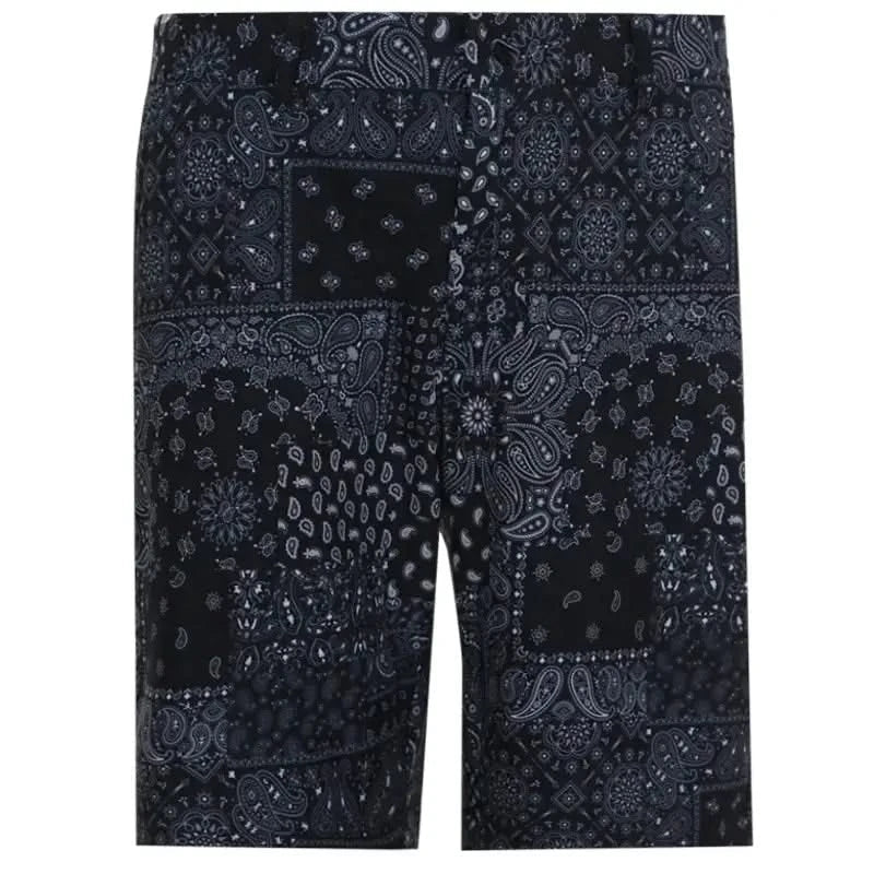 black hustler golf shorts