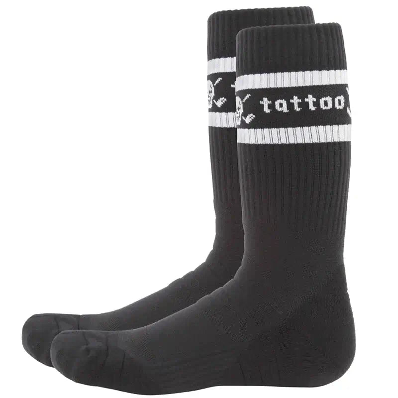 black crew golf socks