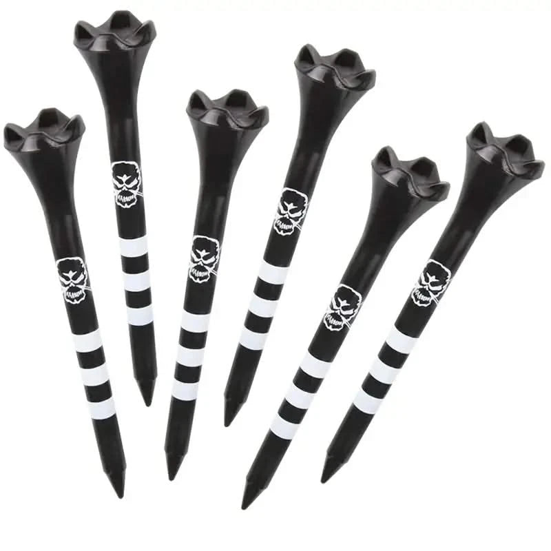 black golf tees