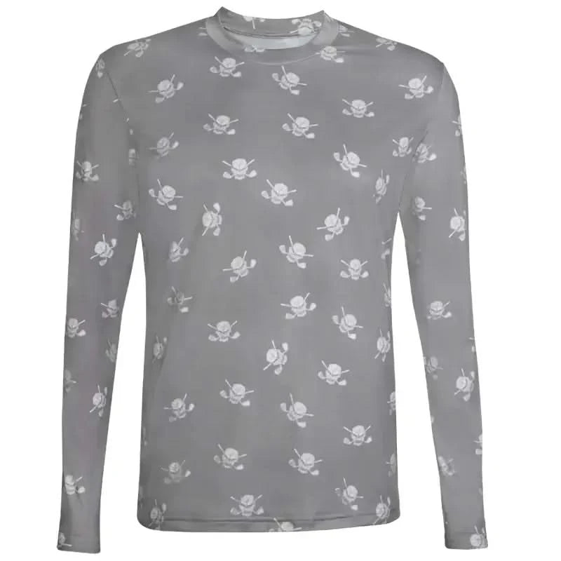 golf undershirt grey skulls
