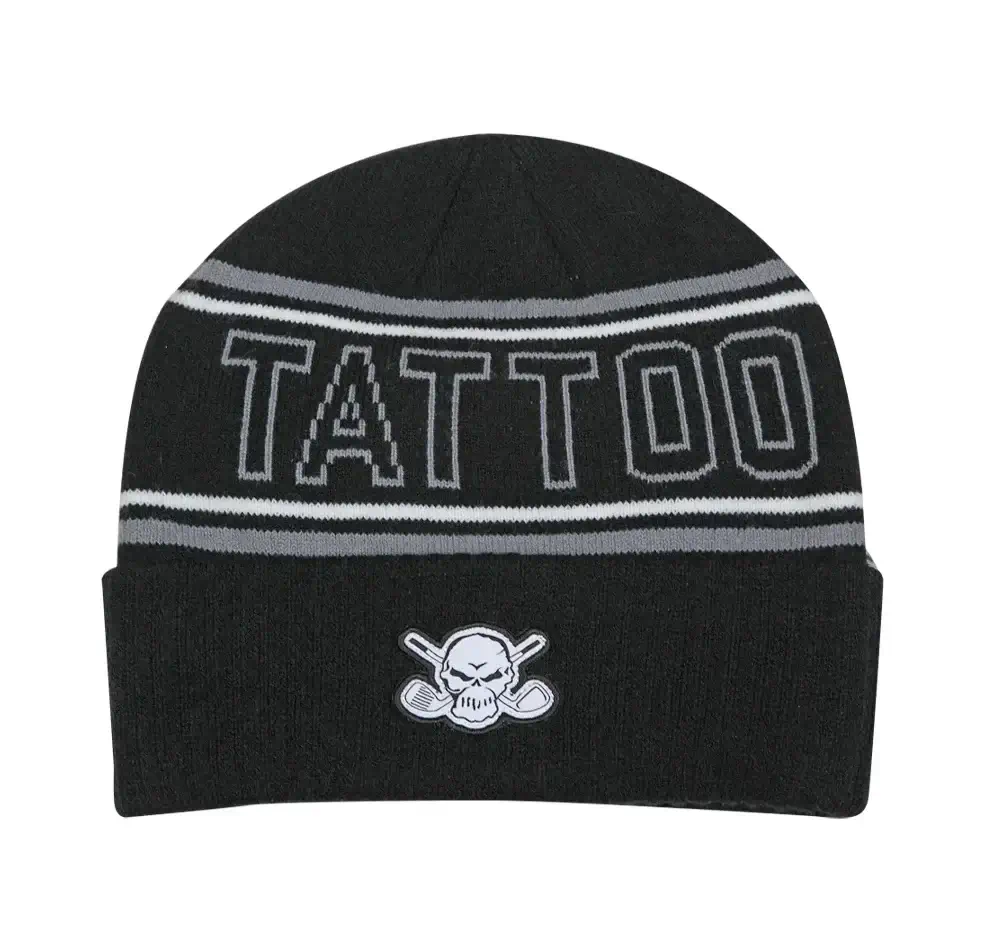 tattoo black golf beanie