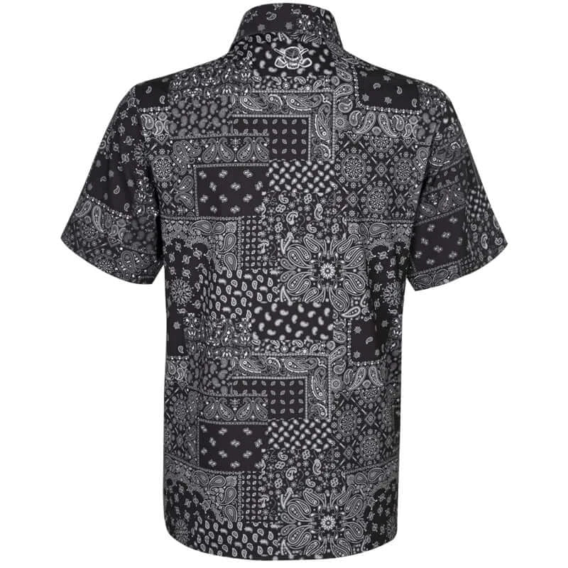 hustler black golf shirt