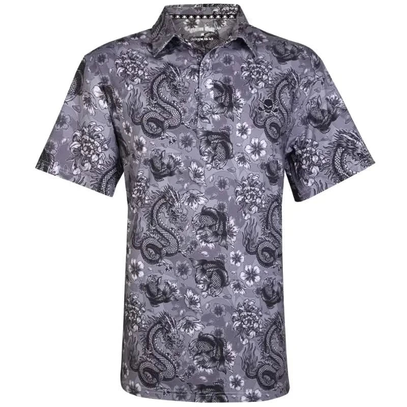 grey dragon golf shirt