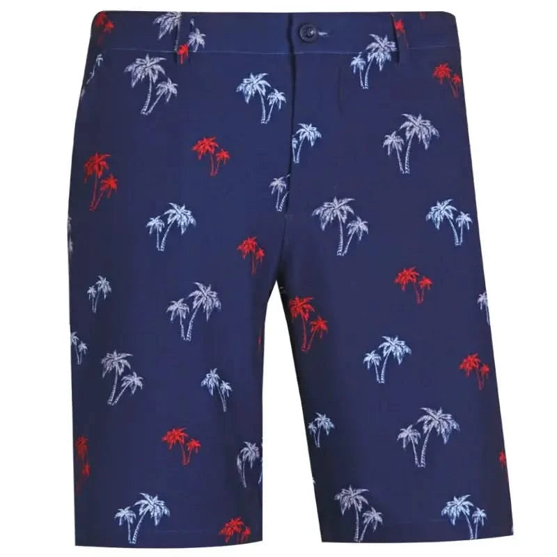 golf short with palm trees