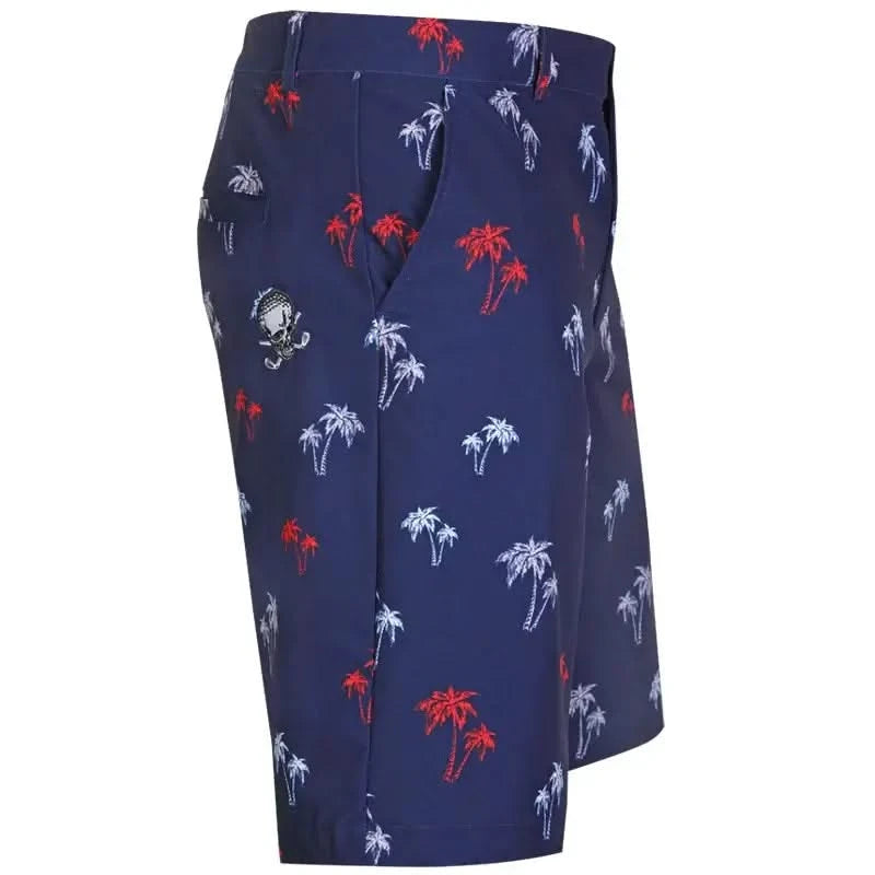 palm tree golf shorts