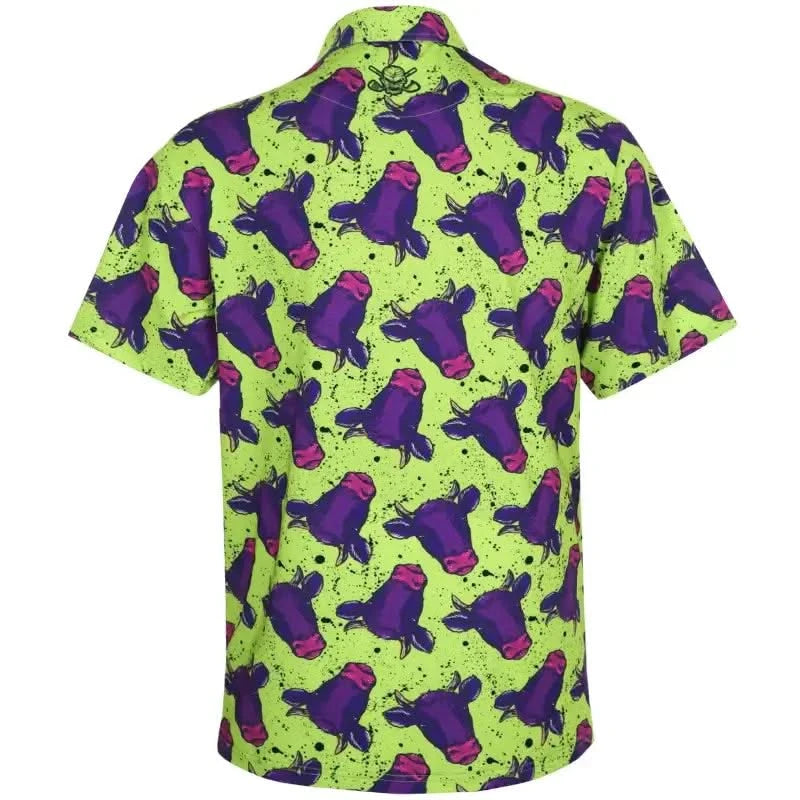 purple cow golf shirt