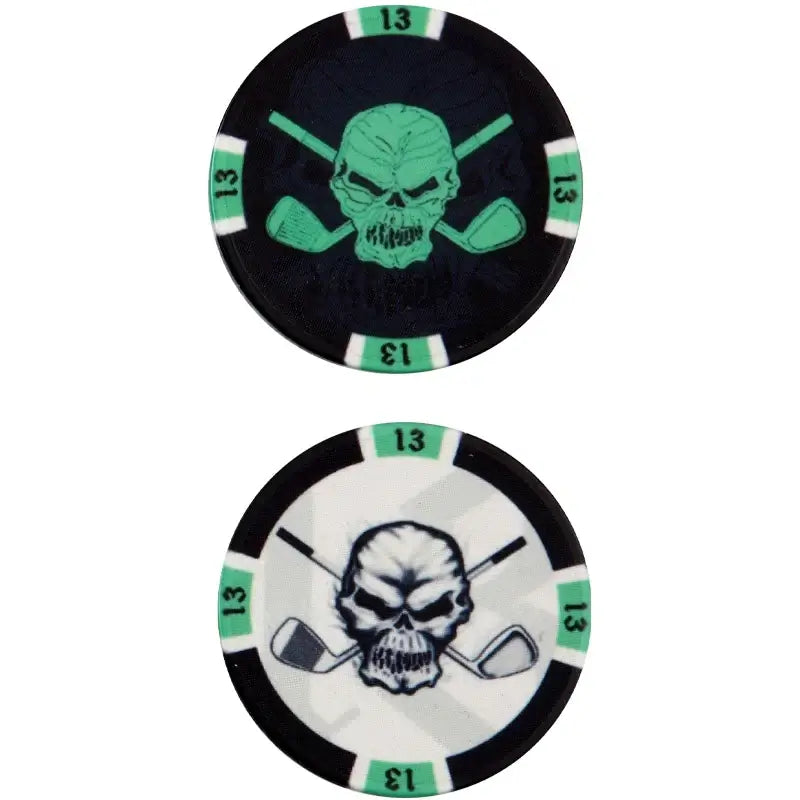 black poker chips