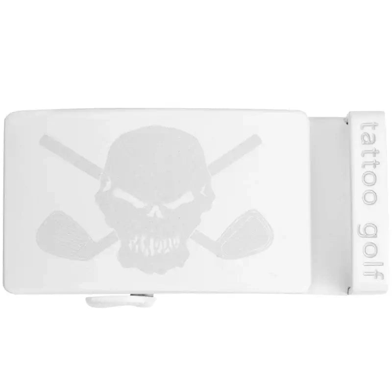 white belt buckle