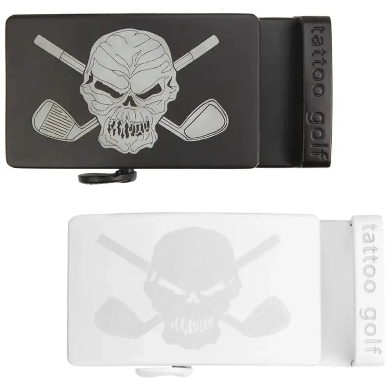 black and white belt buckles