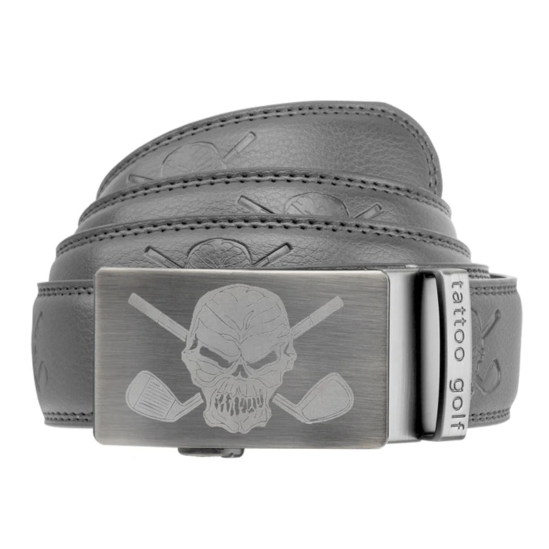 grey ratchet golf belt
