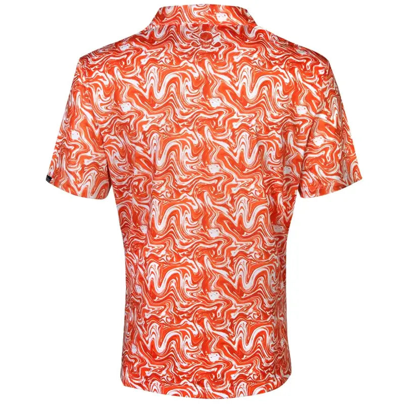 orange golf top for men