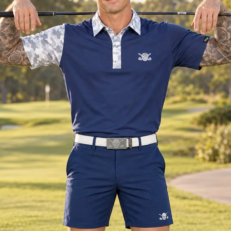 VIP Golf Outfit - Navy/Navy/White