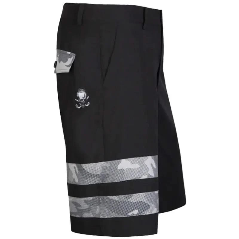 fun black golf shorts
