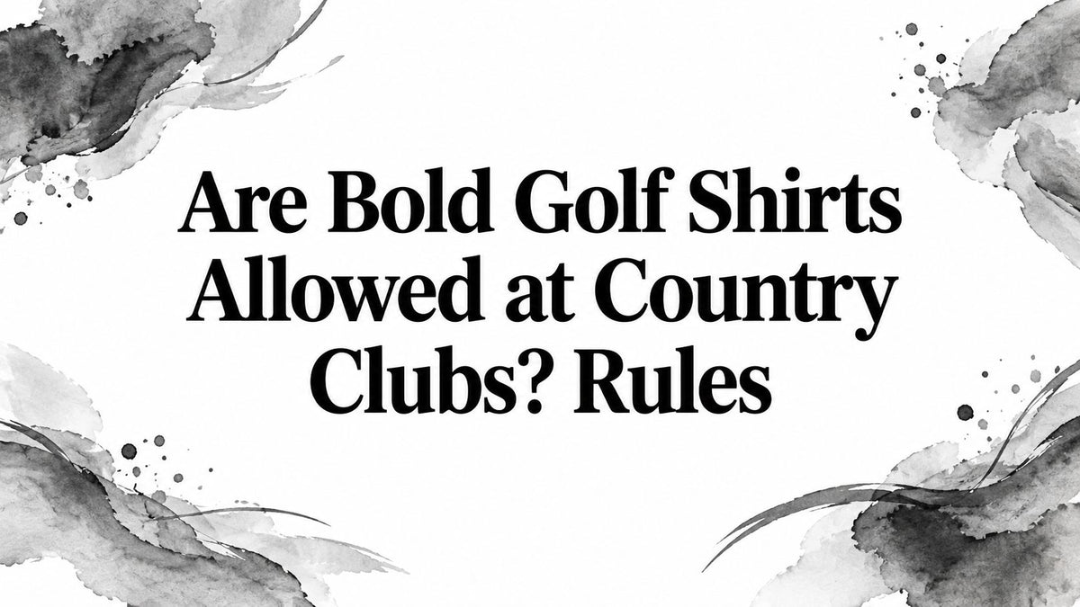 Are Bold Golf Shirts Allowed at Country Clubs? Rules