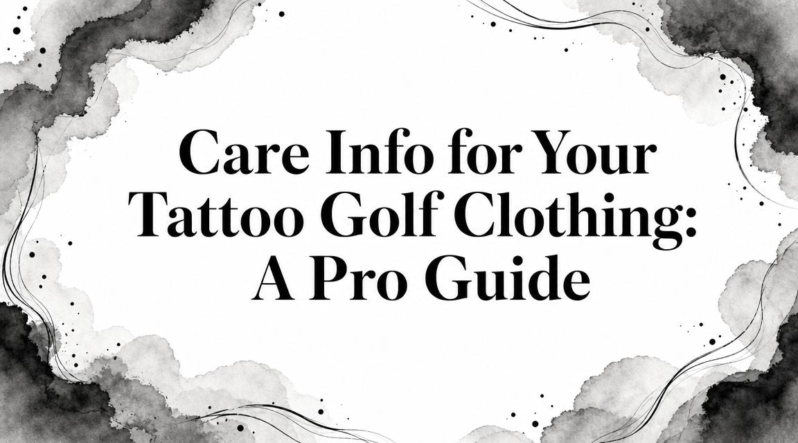 Care Info for Your Tattoo Golf Clothing: A Pro Guide