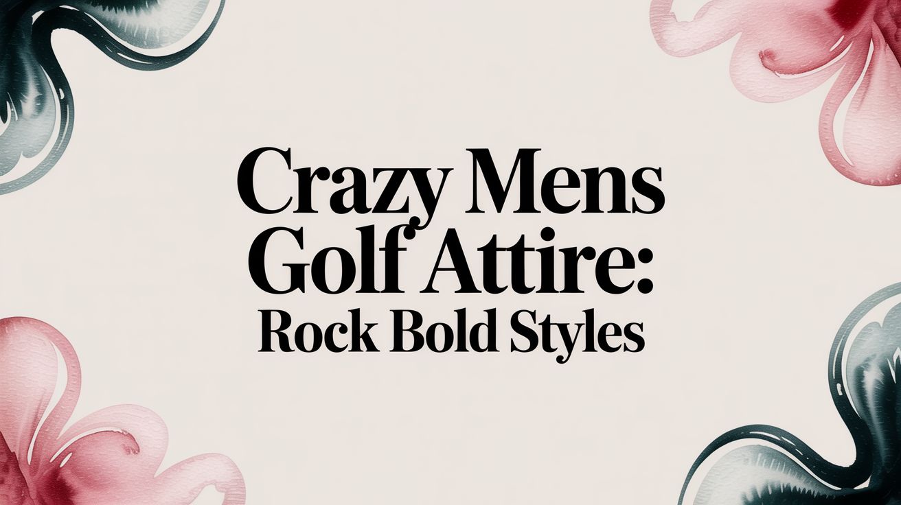 Crazy Mens Golf Attire: Rock Bold Styles