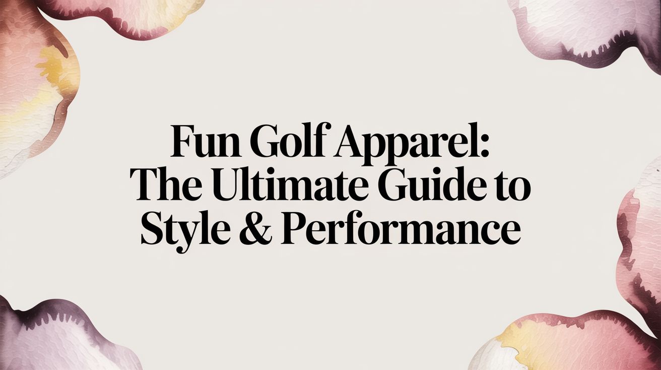 Fun Golf Apparel: The Ultimate Guide to Style & Performance