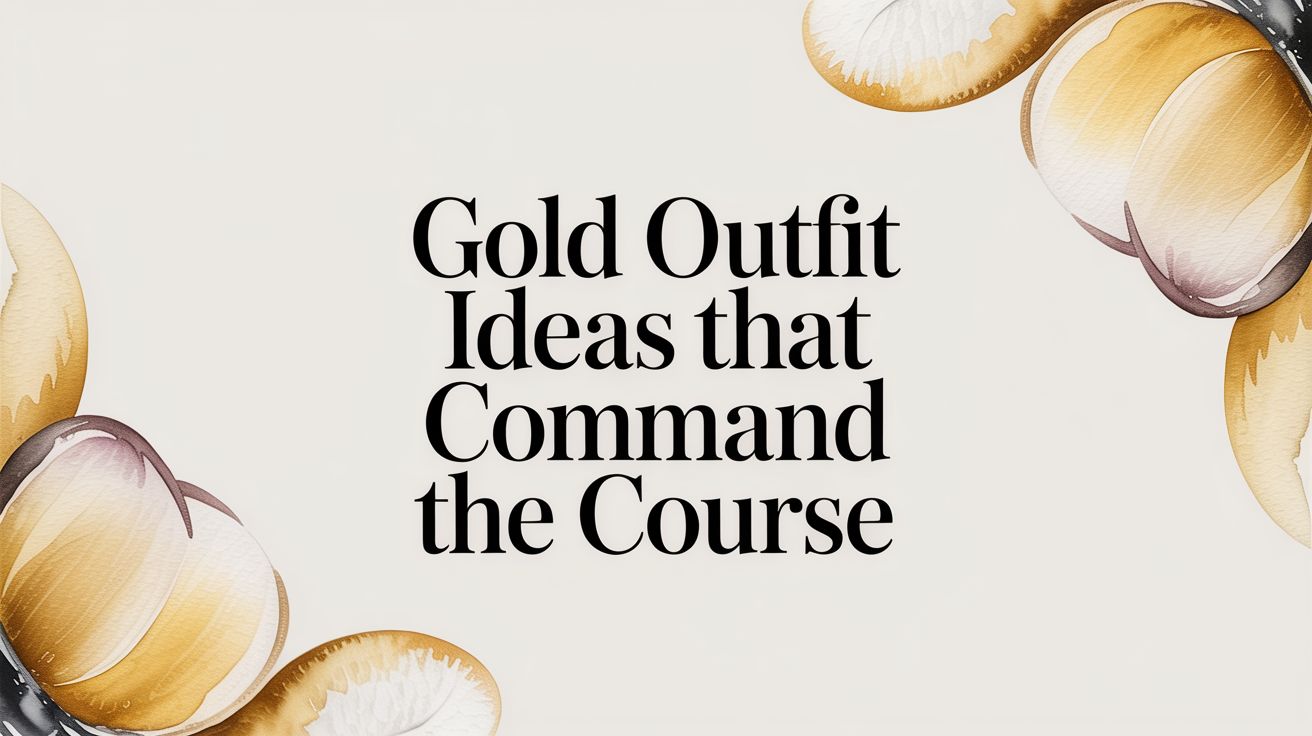Gold Outfit Ideas That Command the Course
